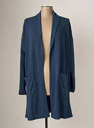 Gilet manches longues stretch bleu MALOKA femme