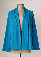 Gilet manches longues bleu MALOKA pour femme seconde vue