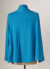 Gilet manches longues bleu MALOKA pour femme seconde vue