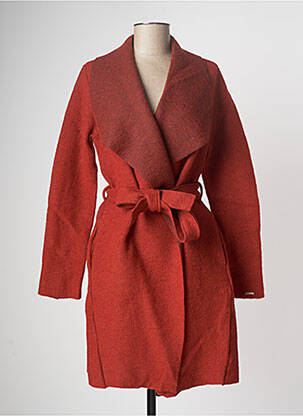Manteau long rouge MALOKA pour femme