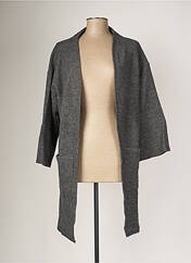 Gilet manches longues gris G!OZE pour femme seconde vue