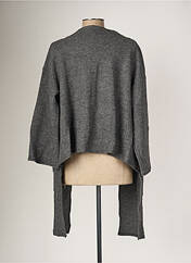 Gilet manches longues gris G!OZE pour femme seconde vue