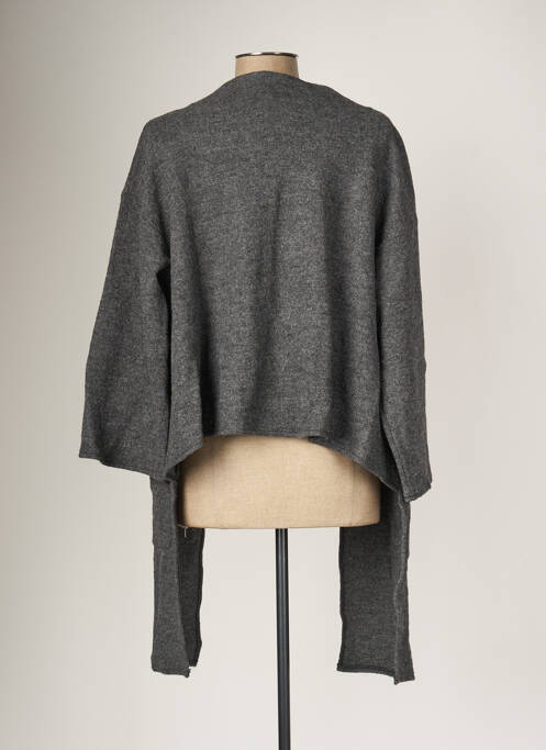 Gilet manches longues gris G!OZE femme