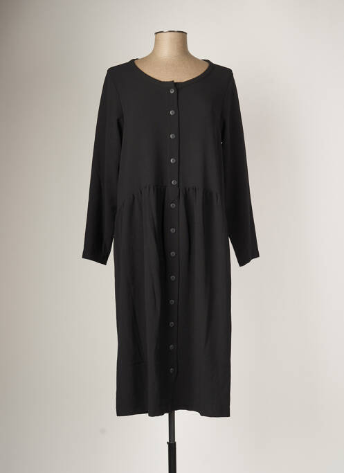 Robe mi-longue noir G!OZE pour femme