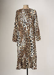 Robe mi-longue marron G!OZE pour femme seconde vue