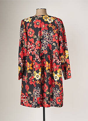 Robe courte manches 3/4 manches 3/4 rouge G!OZE femme
