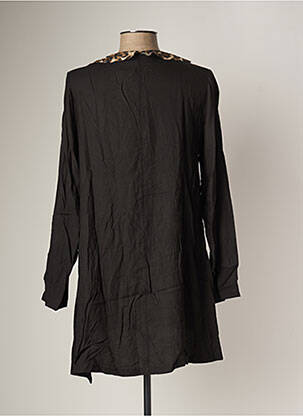 Gilet manches longues coupe cintrée noir G!OZE femme