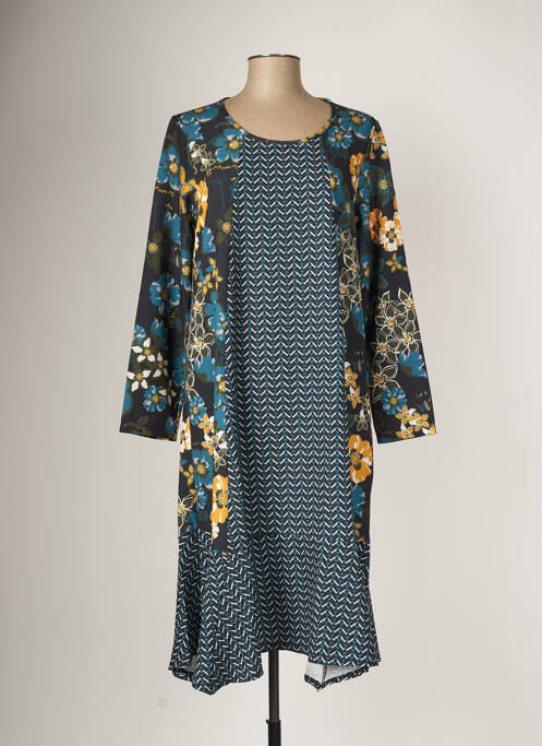 Robe mi-longue bleu G!OZE pour femme