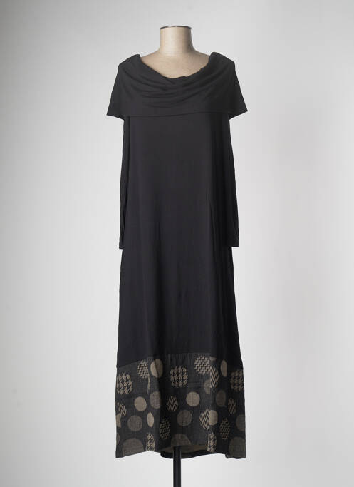 Robe longue noir G!OZE pour femme