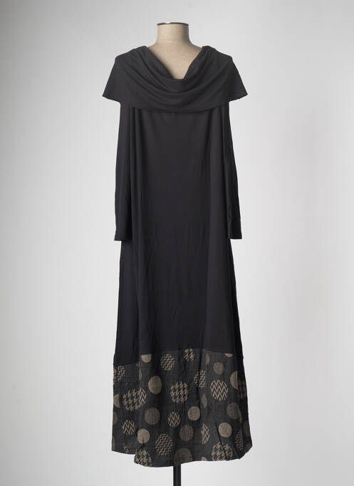 Robe longue noir G!OZE pour femme