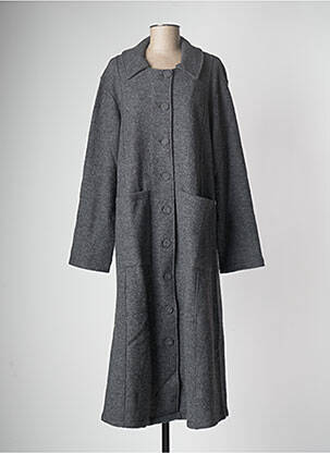 Manteau long gris G!OZE pour femme