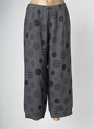 Pantalon droit tissage crêpe taille normale gris G!OZE femme