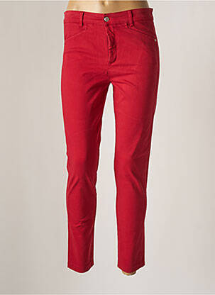Pantalon slim stretch taille normale rouge MALOKA femme