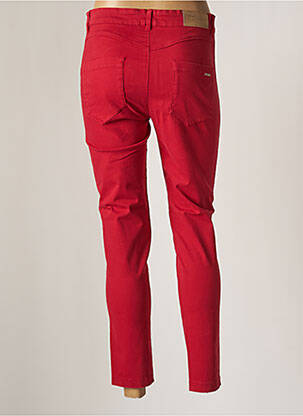 Pantalon slim stretch taille normale rouge MALOKA femme