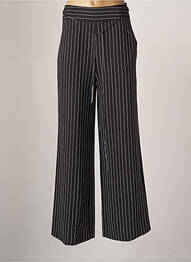 Pantalon droit tissage popeline taille normale noir PAUL BRIAL femme