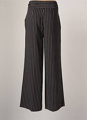 Pantalon droit tissage popeline taille normale noir PAUL BRIAL femme