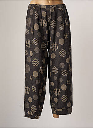 Pantalon large tissage crêpe taille normale gris OZÉE femme
