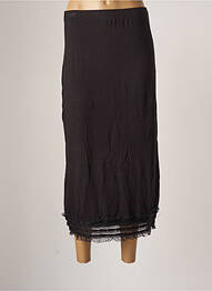 Jupe longue coupe droite noir OZÉE femme