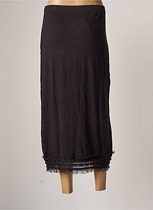 Jupe longue coupe droite noir OZÉE femme