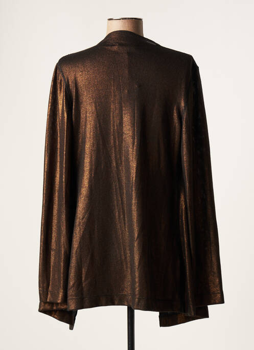 Gilet manches longues marron LE PETIT BAIGNEUR pour femme