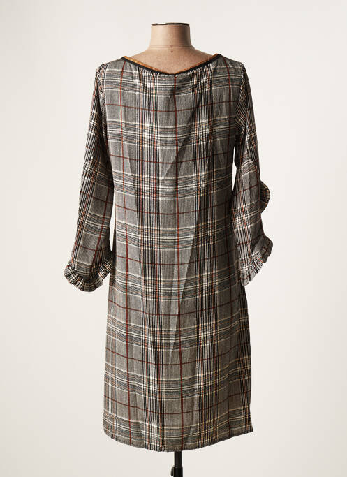 Robe mi-longue noir LA FEE MARABOUTEE pour femme