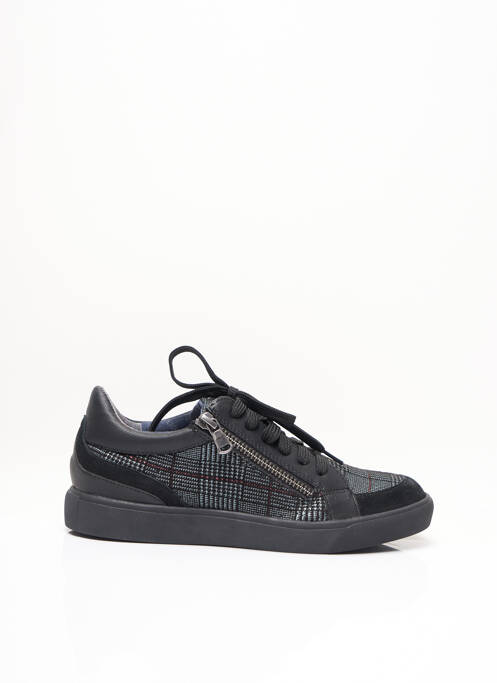 Baskets fermeture zip et lacets talon plat jusqu'à 3cm noir FUGITIVE BY FRANCESCO ROSSI femme