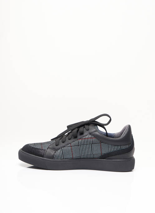 Baskets fermeture zip et lacets talon plat jusqu'à 3cm noir FUGITIVE BY FRANCESCO ROSSI femme