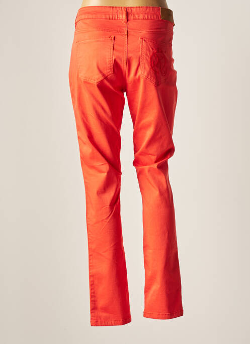 Pantalon slim orange CARLA KOPS pour femme