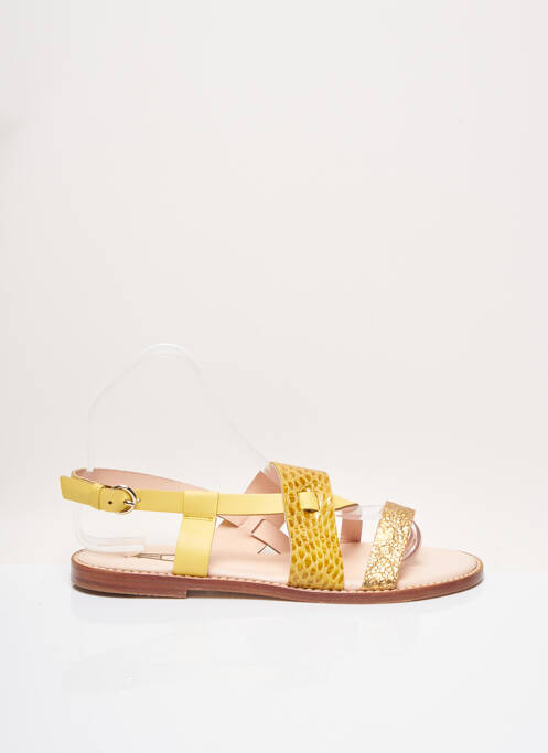 Sandales/Nu pieds jaune CRAIE pour femme