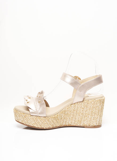 Espadrilles beige NERO GIARDINI pour femme