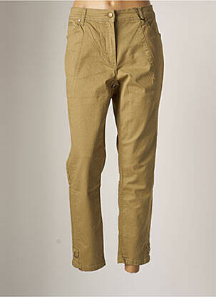 Pantalon slim taille haute taille haute vert BETTY BARCLAY femme