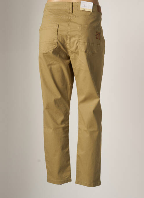 Pantalon slim broderie rivets taille haute vert BETTY BARCLAY femme