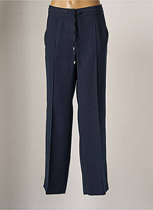 Pantalon droit tissage popeline taille normale bleu BETTY BARCLAY femme