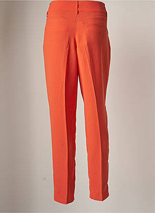 Pantalon chino tissage popeline taille normale orange CREAM femme