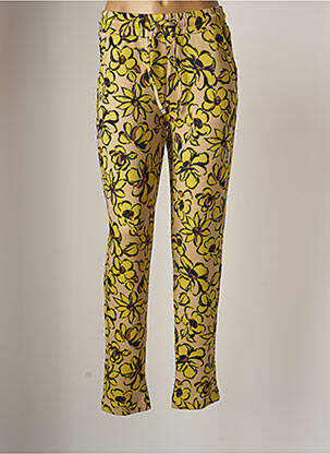 Pantalon slim tissage popeline taille normale beige B.YOUNG femme