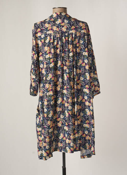 Robe mi-longue bleu PAKO LITTO pour femme