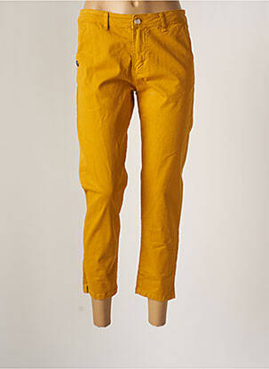 Pantalon 7/8 jaune PAKO LITTO pour femme