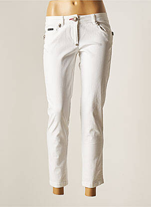 Jeans coupe slim blanc PHILIPP PLEIN pour femme