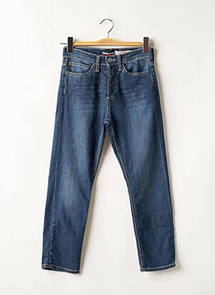 Jeans coupe droite taille haute taille haute bleu PLEASE femme
