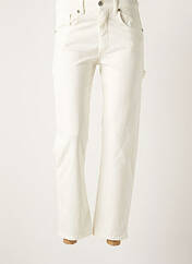 Jeans coupe droite blanc PLEASE pour femme seconde vue