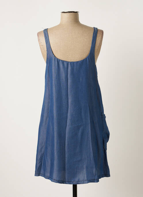 Uniqlo Robes Courtes Femme De Couleur Bleu 1798051-bleu00 - Modz