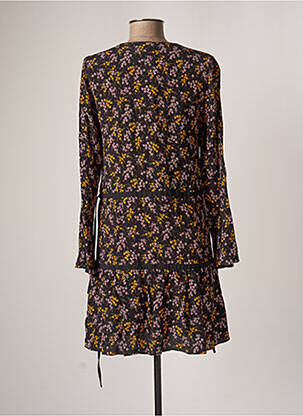 Robe courte coupe évasée manches longues noir I.CODE (By IKKS) femme