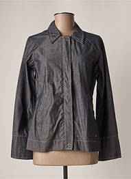 Chemisier coupe cintrée manches longues bleu SCHOOL RAG femme