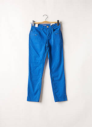 Pantalon slim broderie rivets taille normale bleu SUD EXPRESS femme