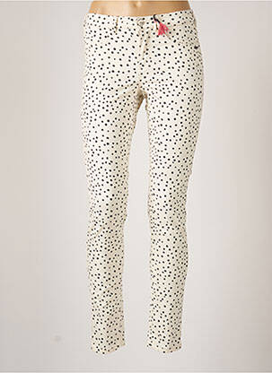 Pantalon slim stretch taille normale blanc SCOTCH & SODA femme