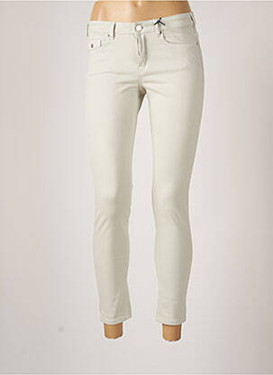 Pantalon slim broderie rivets taille normale vert MAISON SCOTCH femme