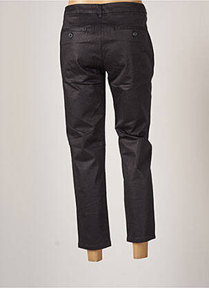 Pantalon 7/8 stretch taille normale noir REIKO femme