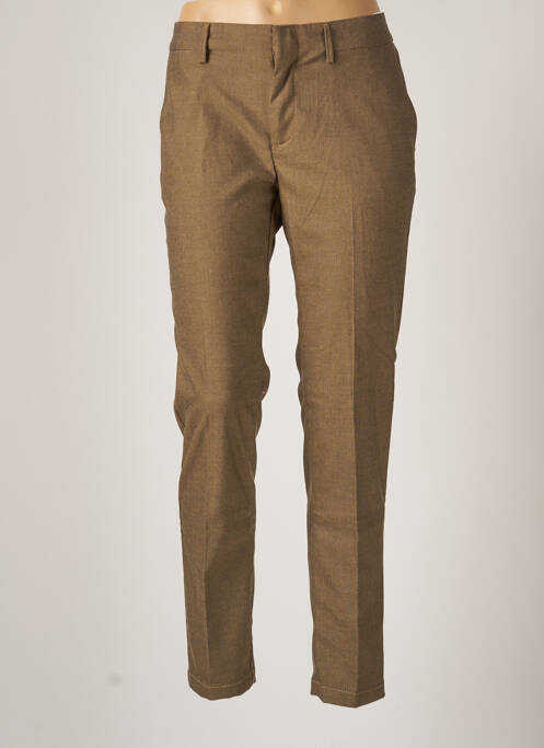 Pantalon chino taille normale taille normale marron REIKO femme