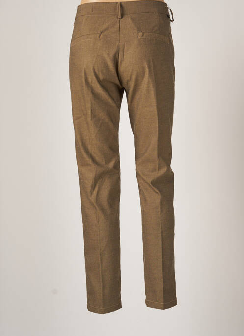 Pantalon chino marron REIKO pour femme