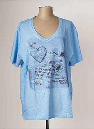 T-shirt bleu FASHION HIGHLIGHT pour femme